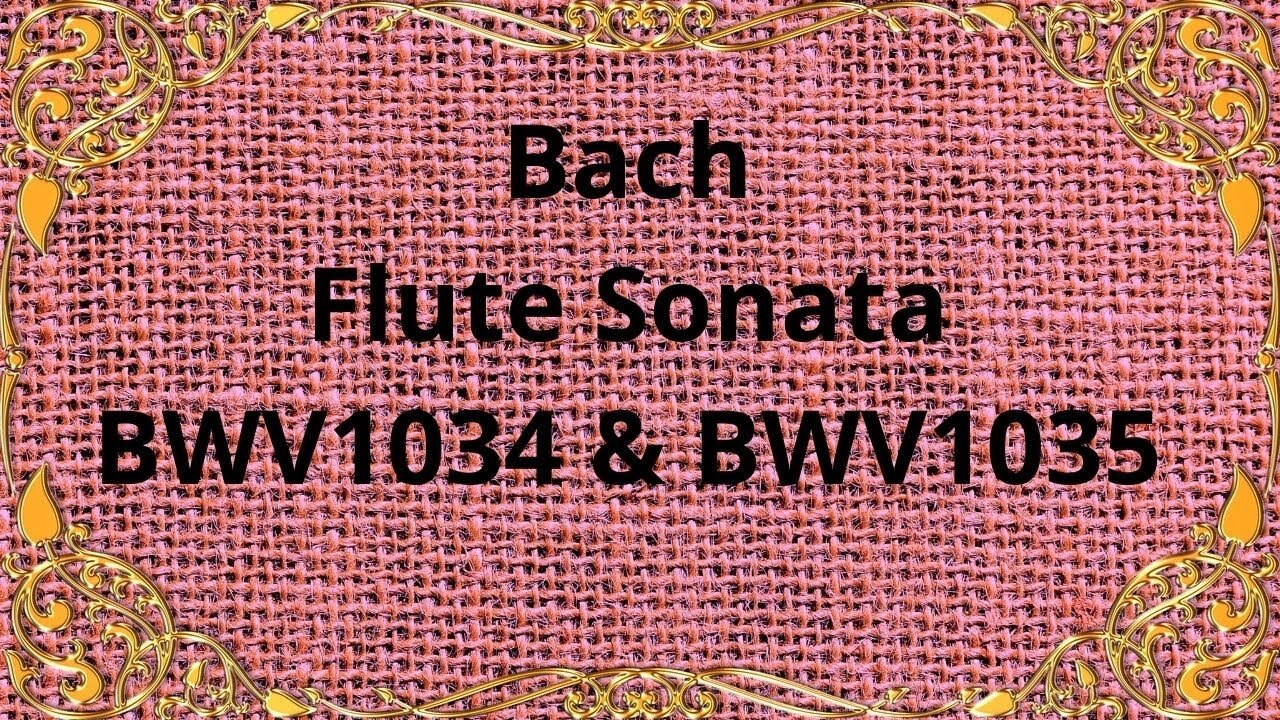 Bach Flute Sonata BWV1034 & BWV1035