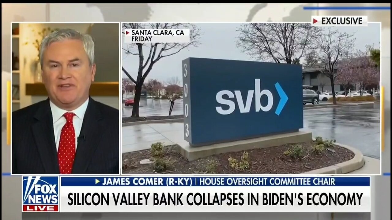 Rep Comer Rips Silicon Valley Bank's Woke Policies