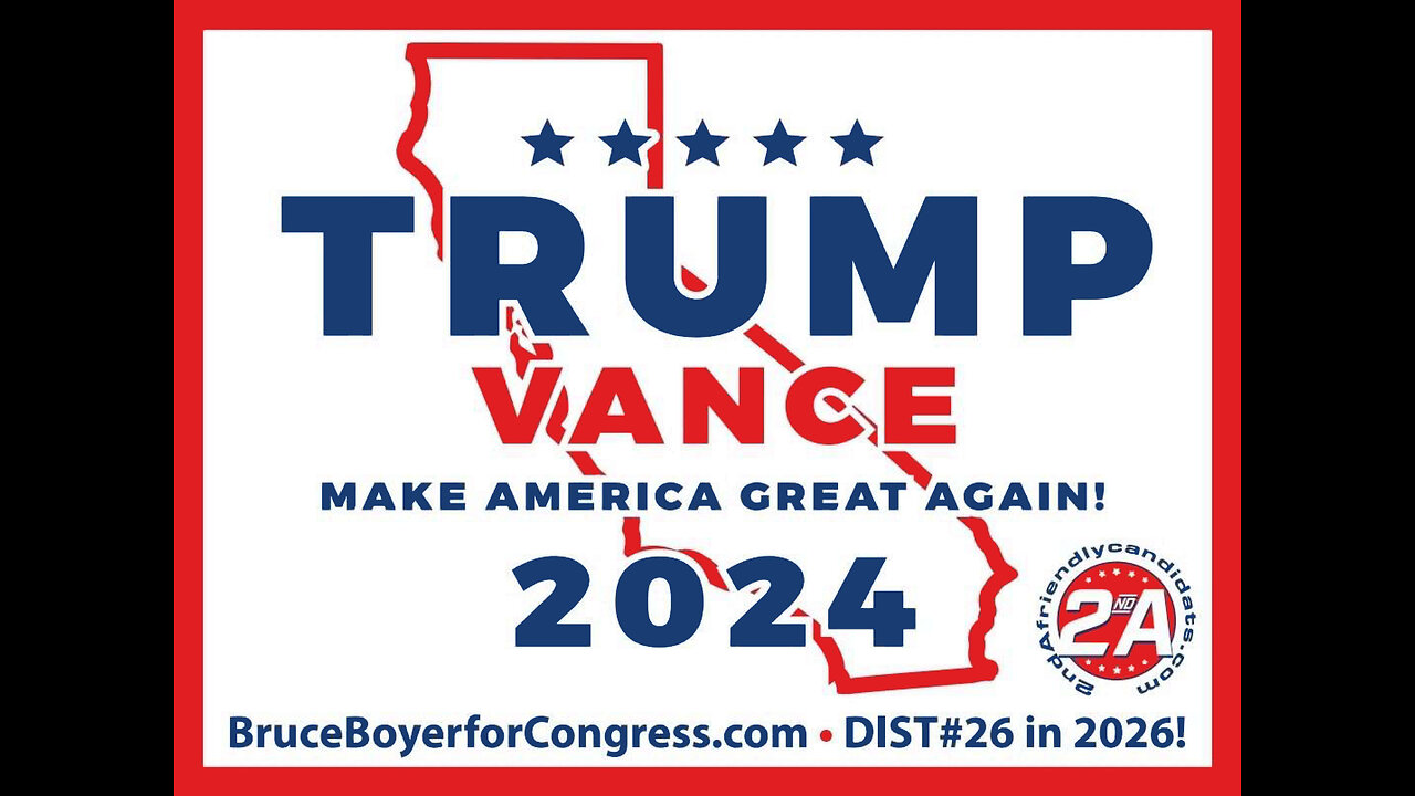 GET YOUR FREE "CALIFORNIA FOR TRUMP/VANCE" SIGN