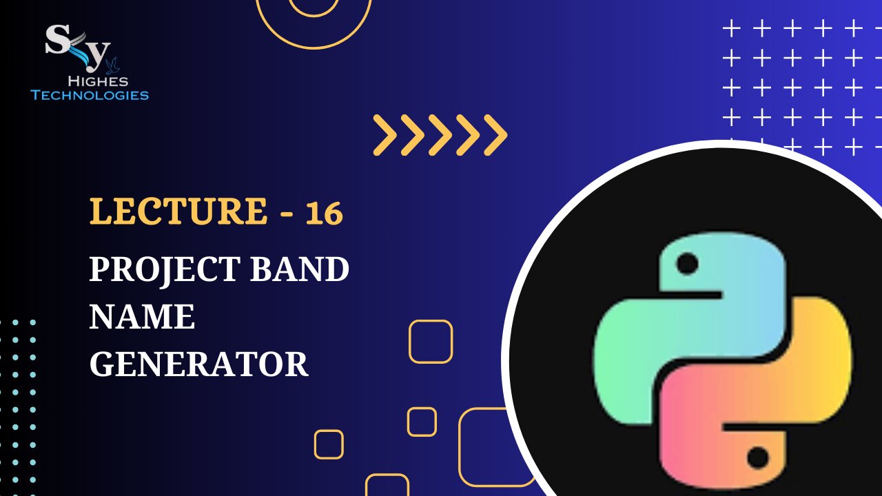 16. Day 1 Project Band Name Generator | Skyhighes | Python