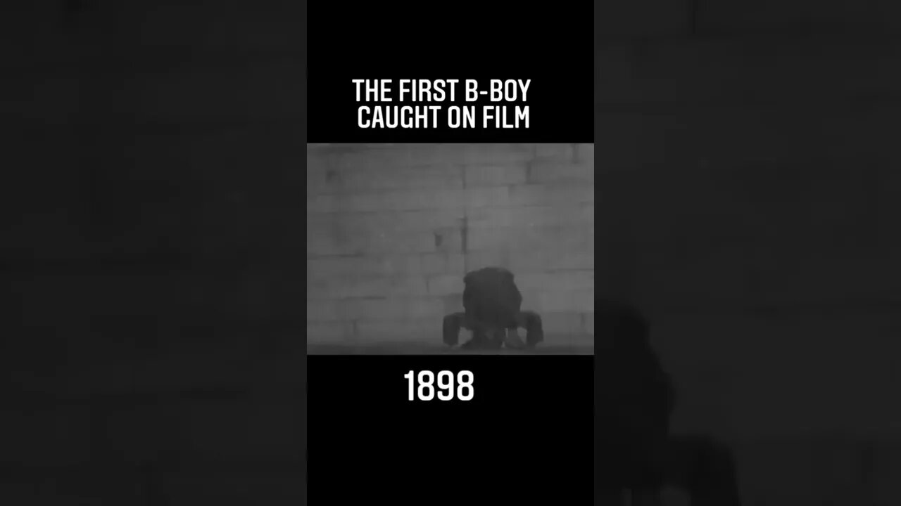 The first bboy on film 1898