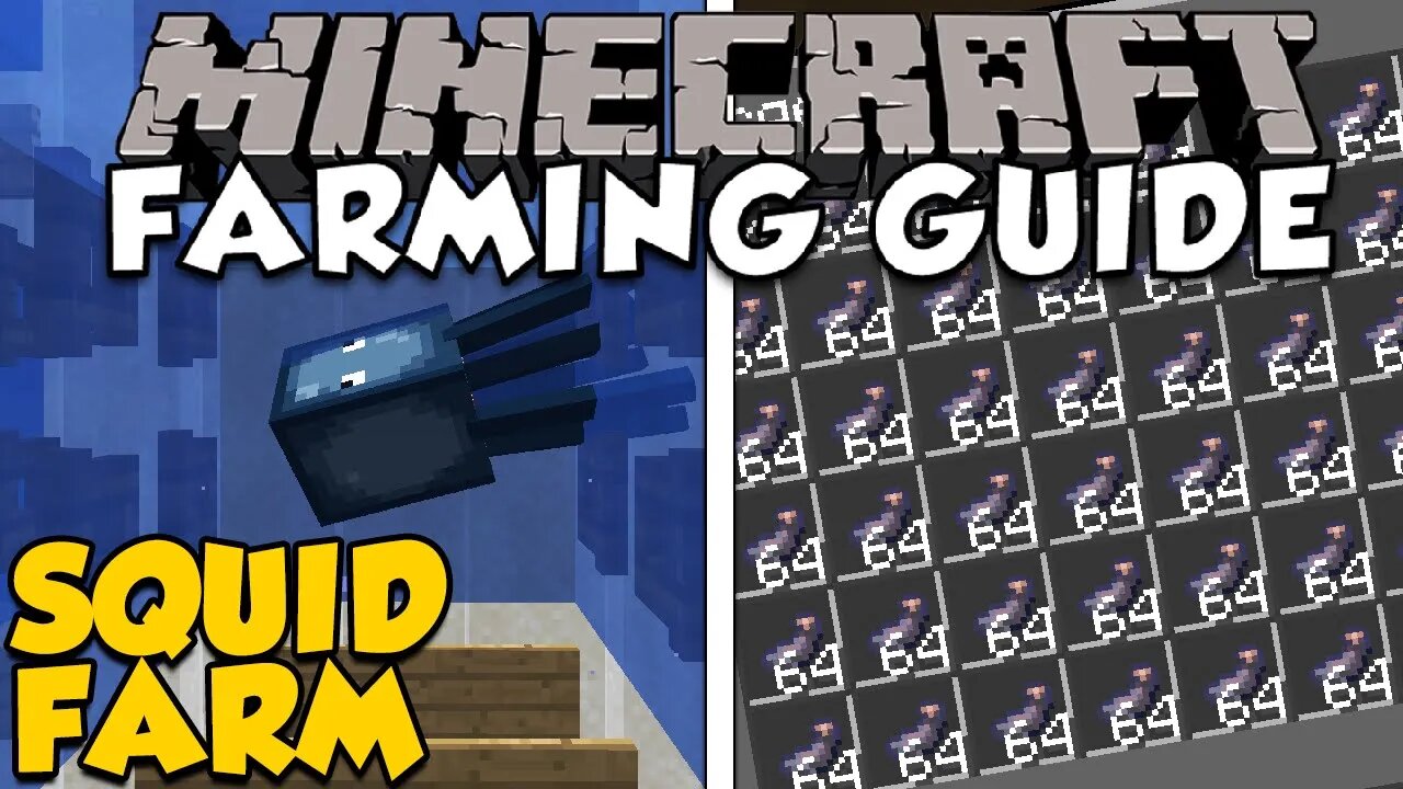 How To Make An Effective Squid Farm | Minecraft Farming Guide