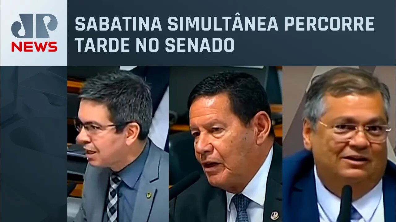 Flávio Dino responde a questionamentos de Randolfe Rodrigues e Hamilton Mourão na CCJ