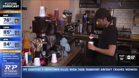 Davis Islands Coffee Bar is a favorite spot for hockey fans and players