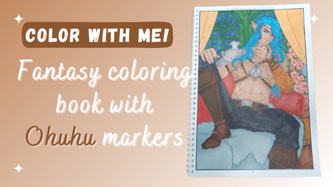 [coloring practice] Is it possible to fix a messed up coloring book page? #ohuhualcoholmarkers