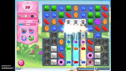 Candy Crush Level 1807 Audio Talkthrough, 3 Stars 0 Boosters