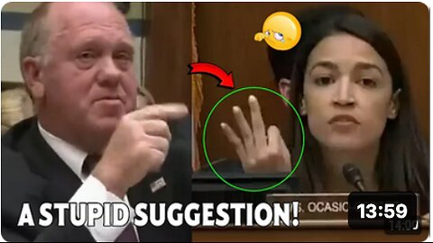 'Congress ERUPTS as Border Czar Tom Homan DESTROYS Every Argument by Ocasio-Cortez in Congress!