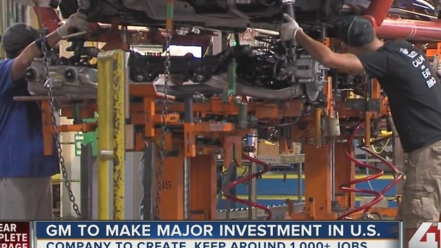 General Motors to invest $1 billion, add 1,000 jobs in U.S., sources say