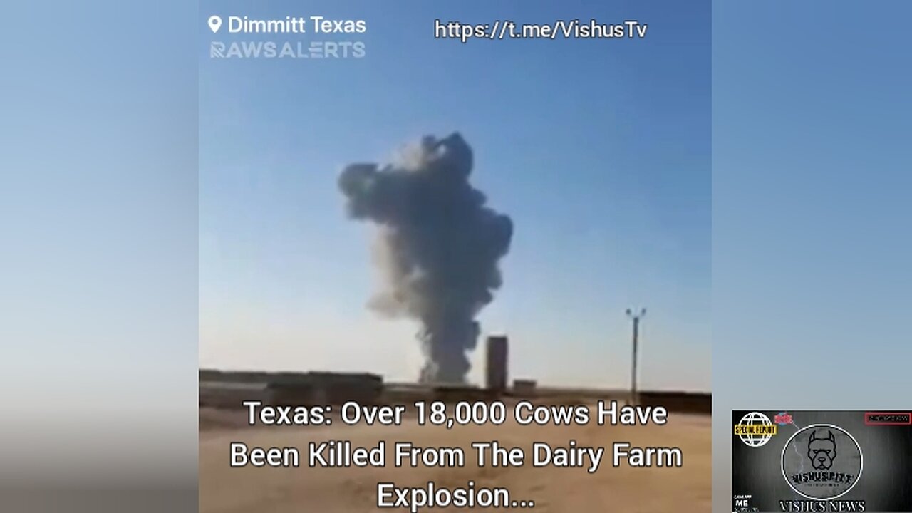 Texas: Over 18,000 Cows Have Been Killed In Dairy Farm 🚜 Explosion... #VishusTv 📺