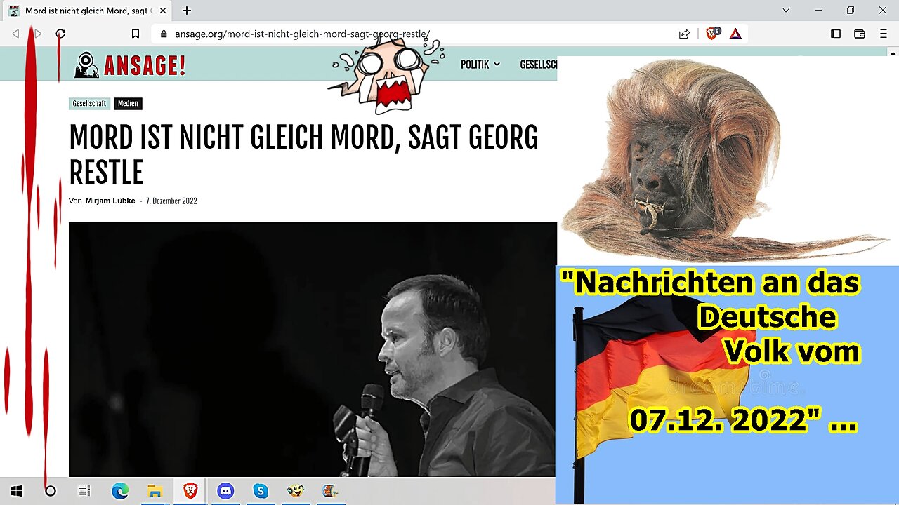 „Nachrichten an das Deutsche Volk vom 07.12.2022!!!“ …