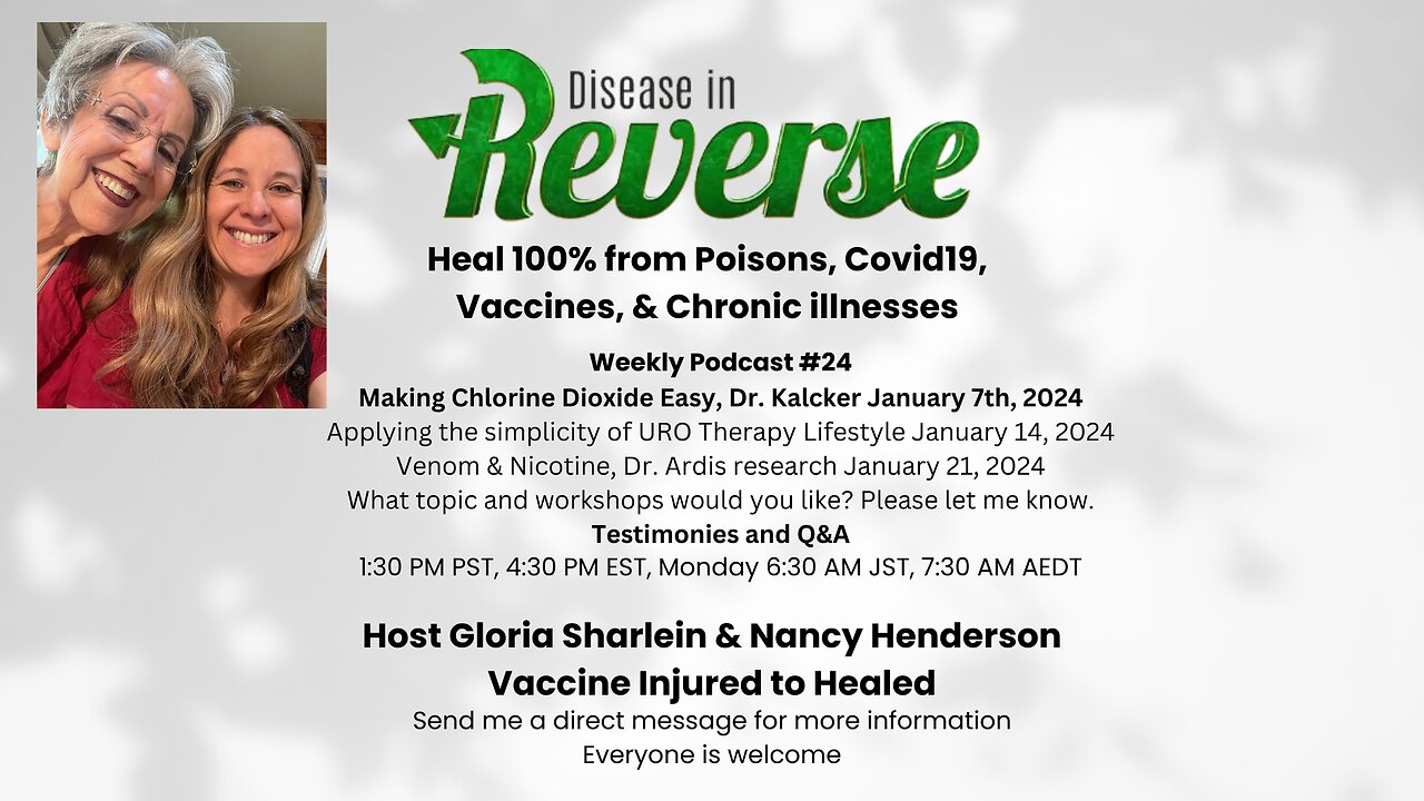 Dedication to Jonathan Otto & Making Chlorine Dioxide Easy, Dr. Kalcker on Disease in Reverse Weekly#24