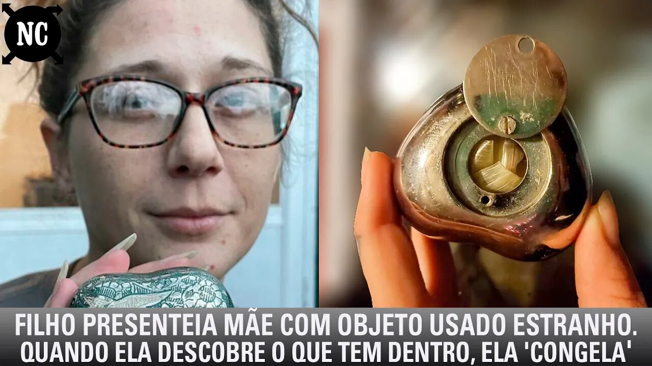 Filho presenteia mãe com um objeto estranho. Quando ela descobre o que tem dentro, ela 'congela'