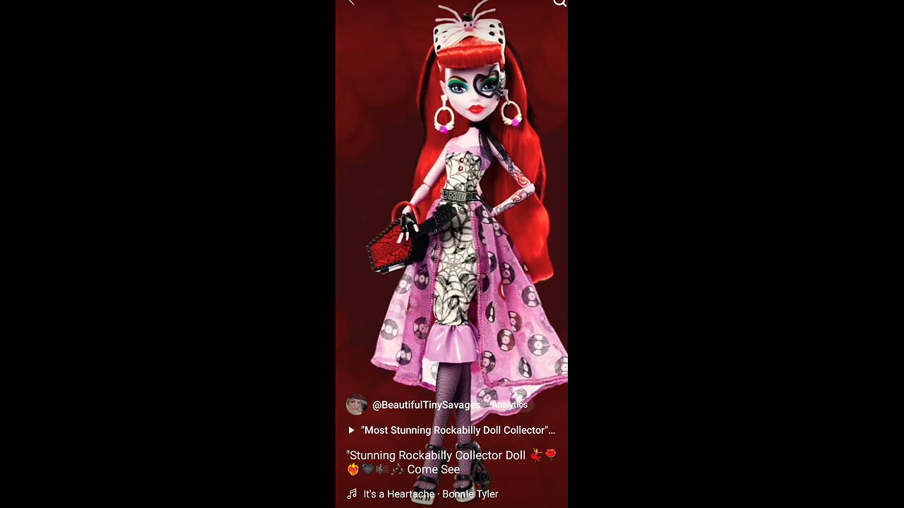 "Stunning Rockabilly Collector Doll πβ€οΈβπ₯π€πΉπ«πΌπΆ Come See