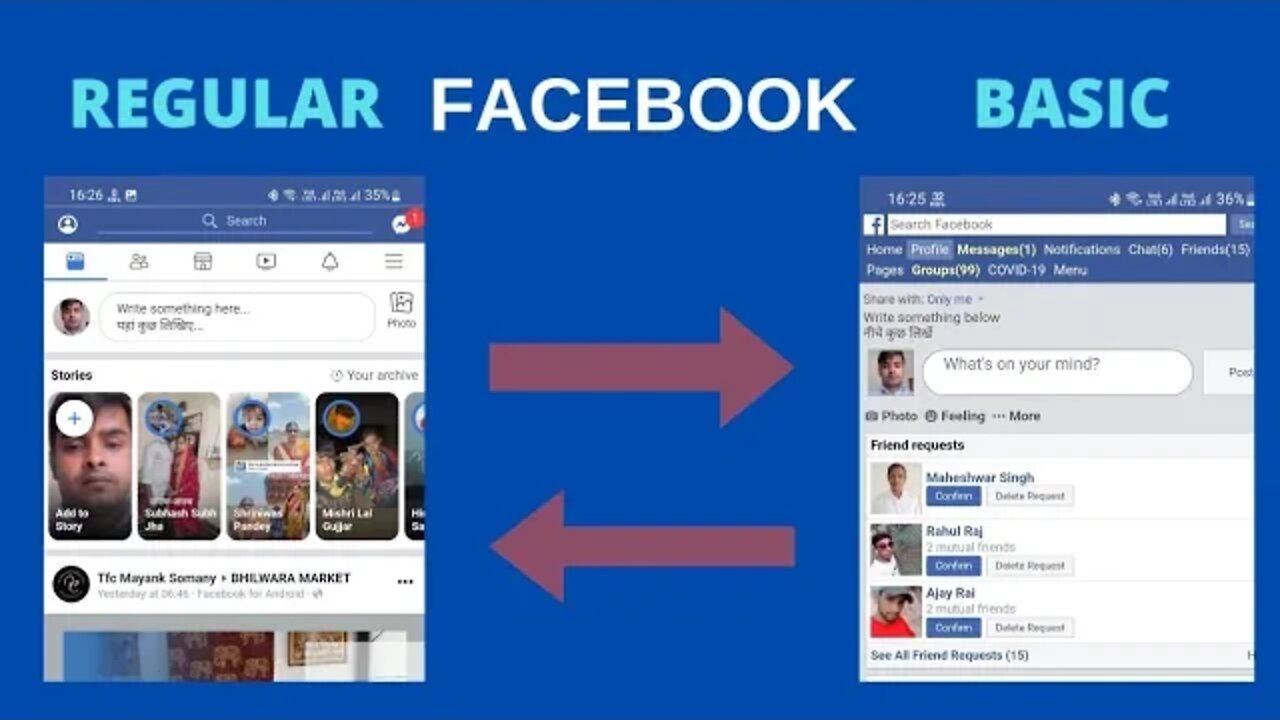 How to Switch to Basic Facebook