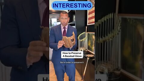 Alex Rodriguez Explains How He Took Care Of His Glove #mlb #baseball #texasrangers #goldglove