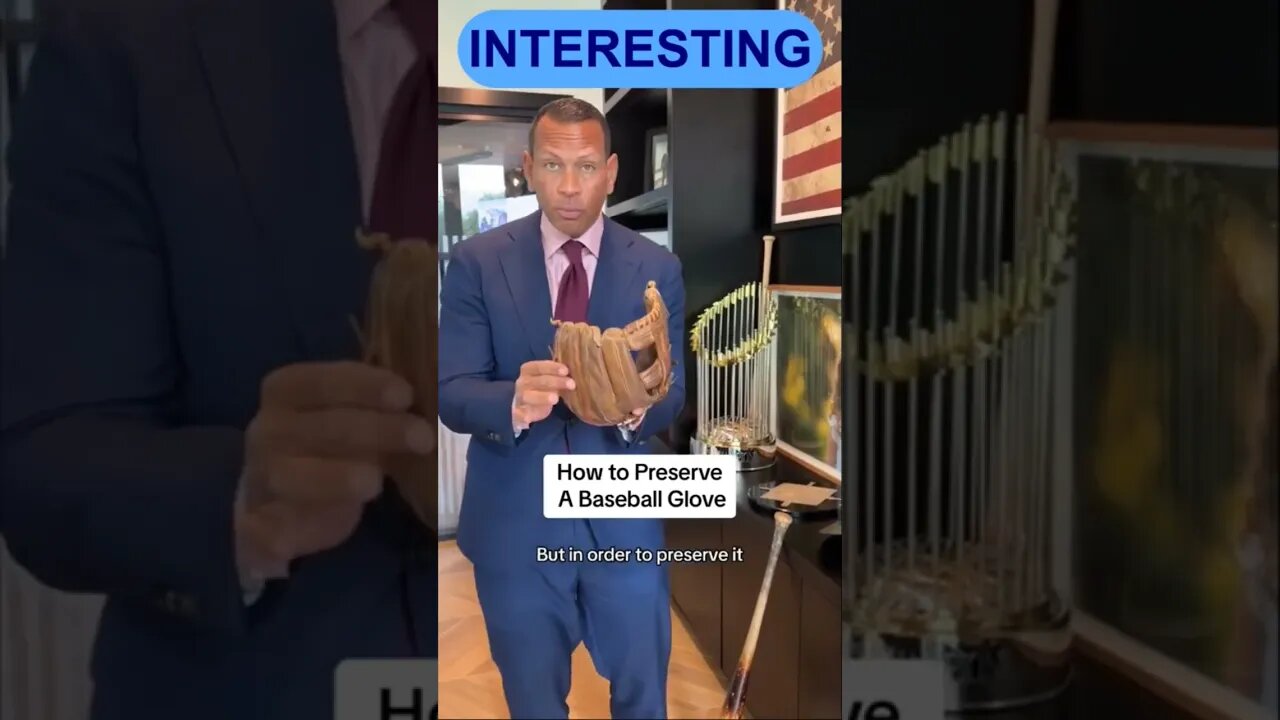 Alex Rodriguez Explains How He Took Care Of His Glove #mlb #baseball #texasrangers #goldglove