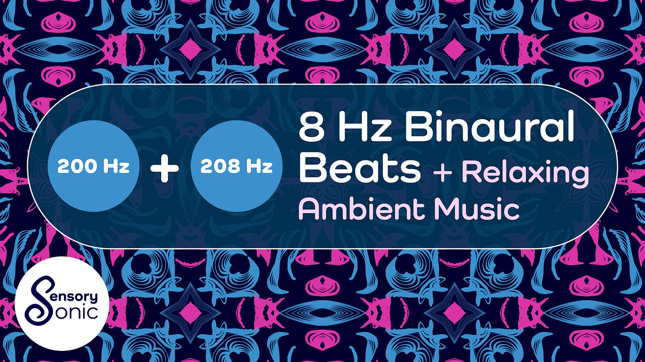 8 Hz Binaural Beats With Relaxing Ambient Music | Meditation, Focus & Relaxation