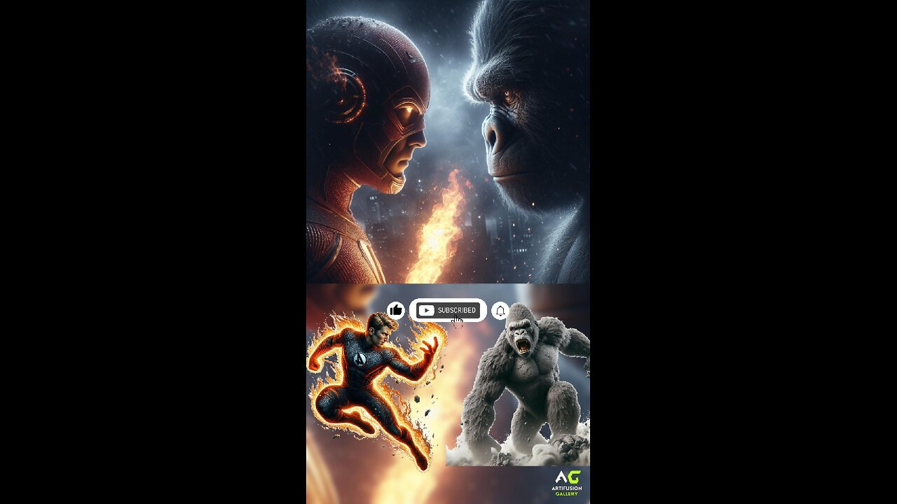 Fantastic 4 facing King Kong 💥 Avengers vs DC - All Marvel & DC Characters #avengers #shorts #marvel