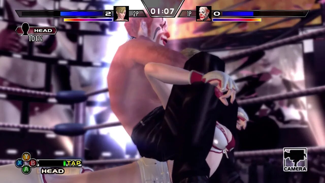 Rumble Roses XX - Sebastian perform camel clutch