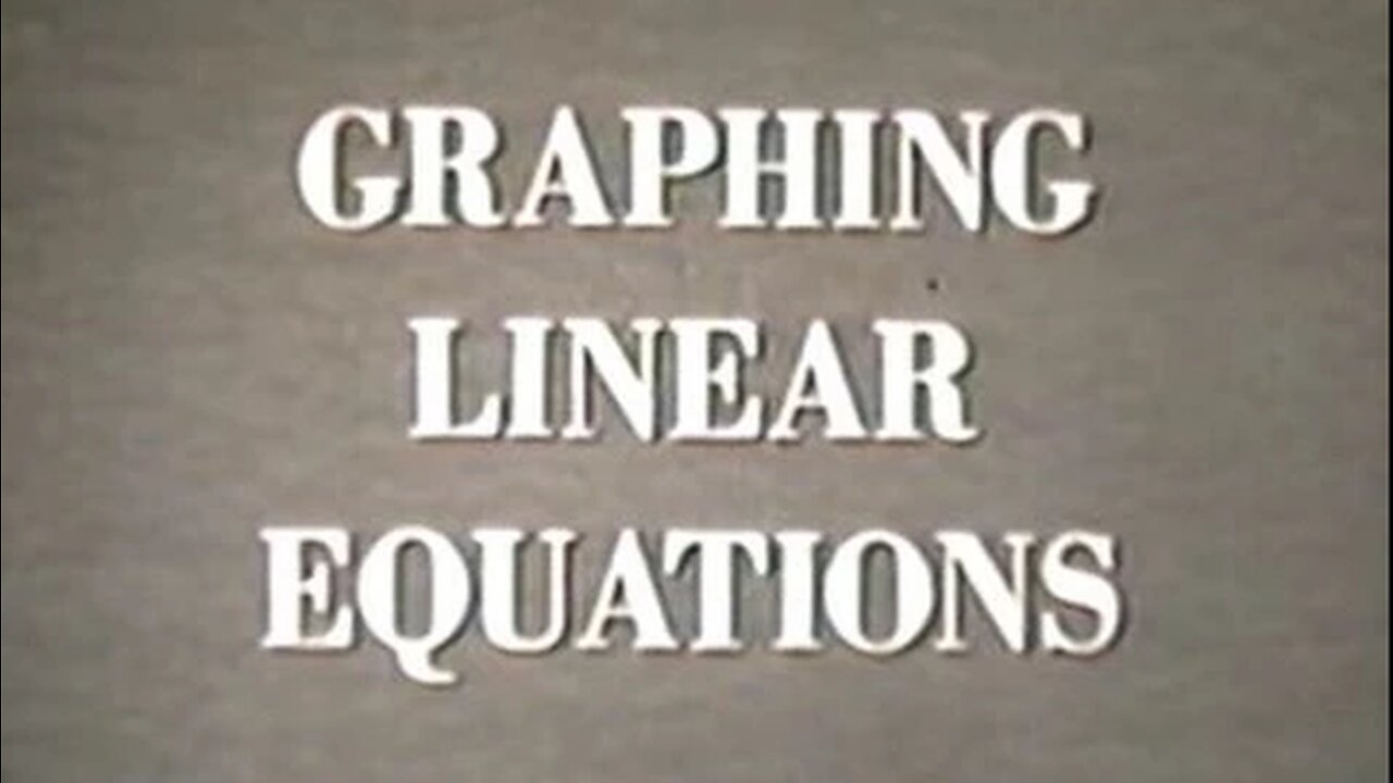Graphing Linear Equations - Algebra 1