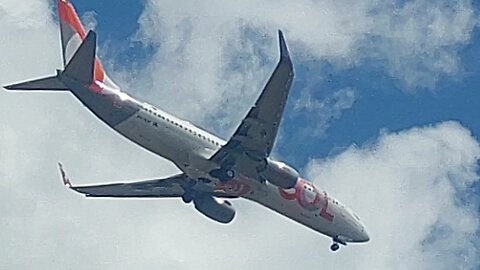 Boeing 737-800 PR-GXF vindo de São Paulo(Congonhas) para Fortaleza