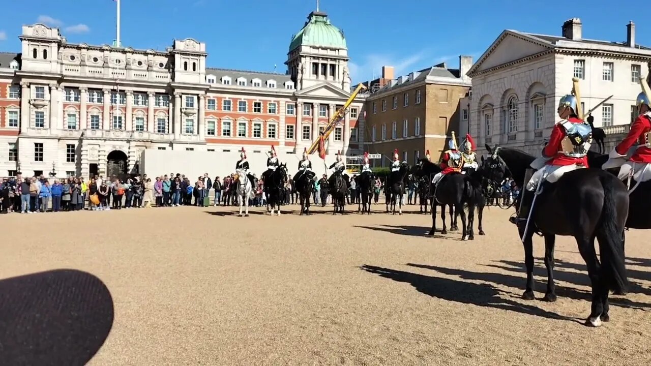 The King's guards the blue's and royals and the reds the new guard and bold #horseguardsparade