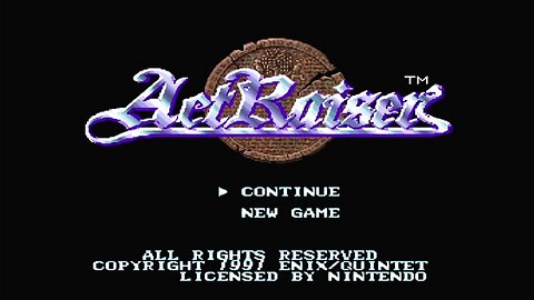 ActRaiser (SNES - 1991) playthrough, part 3/13 -- Bloodpool Act-1 and building the town