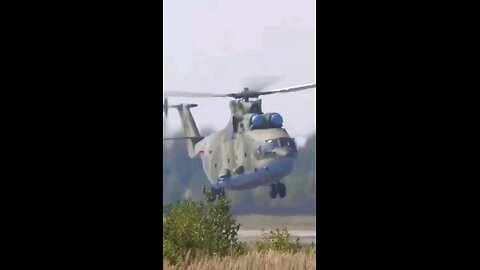 The take-off of a mammoth Mil Mi-26 "Halo