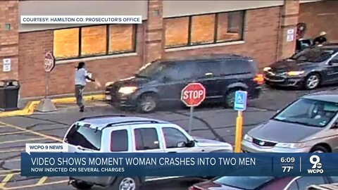 Woman indicted after crashing into 2 men outside Cincinnati Kroger