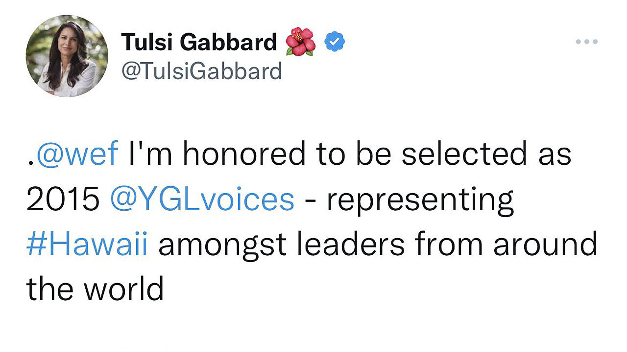 Tulsi Gabbard questioned about her ties to the WEF after denying it on the Dr. Drew show 🤨
