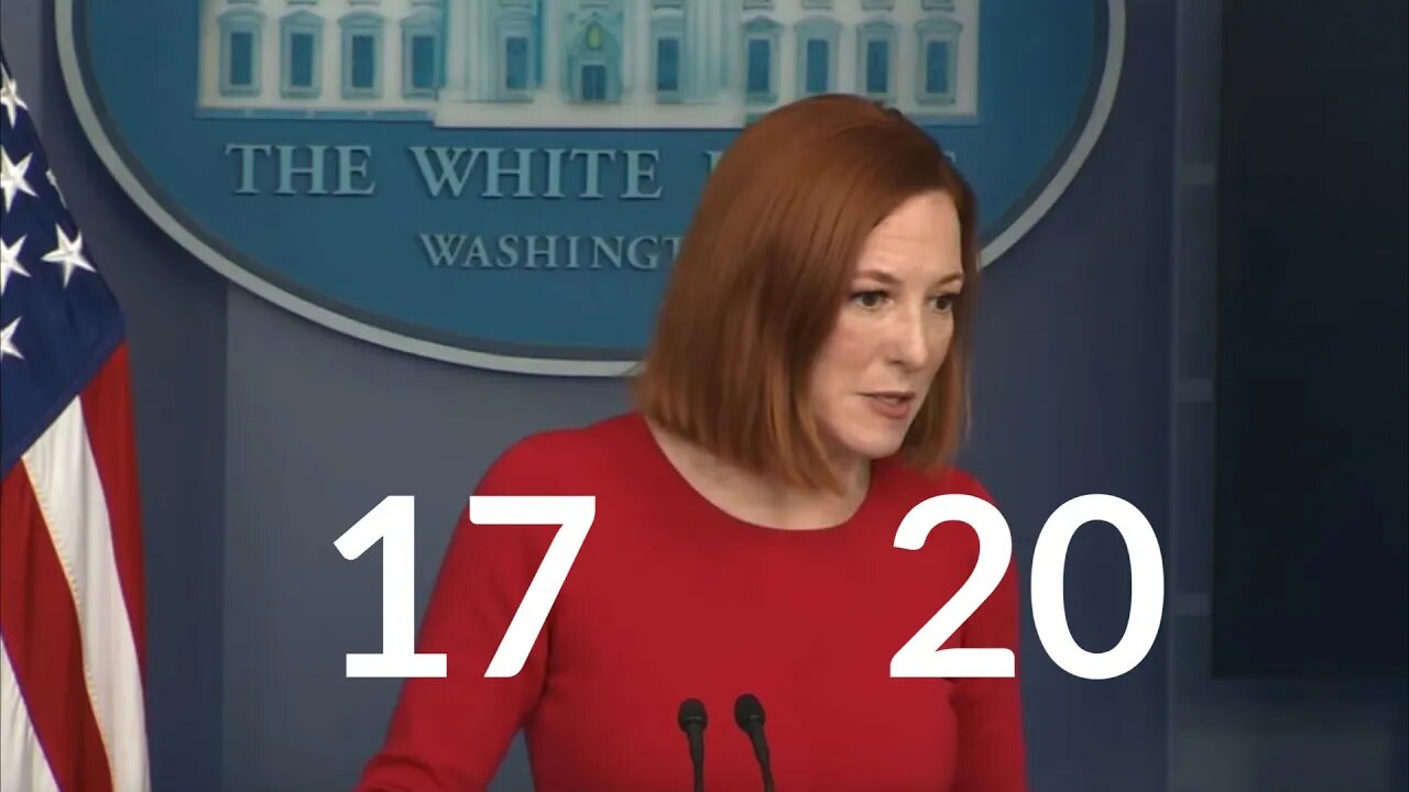Psaki is challenged over Biden's "pandemic of the unvaccinated" comment.