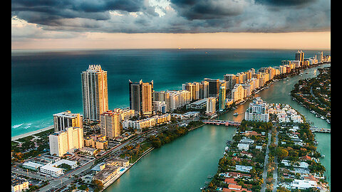 Miami, Florida, USA - 4K Drone Video