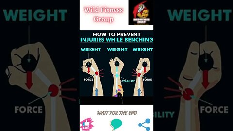 🔥How to prevent injuries while benching🔥#shorts🔥#wildfitnessgroup🔥19 July 2022🔥