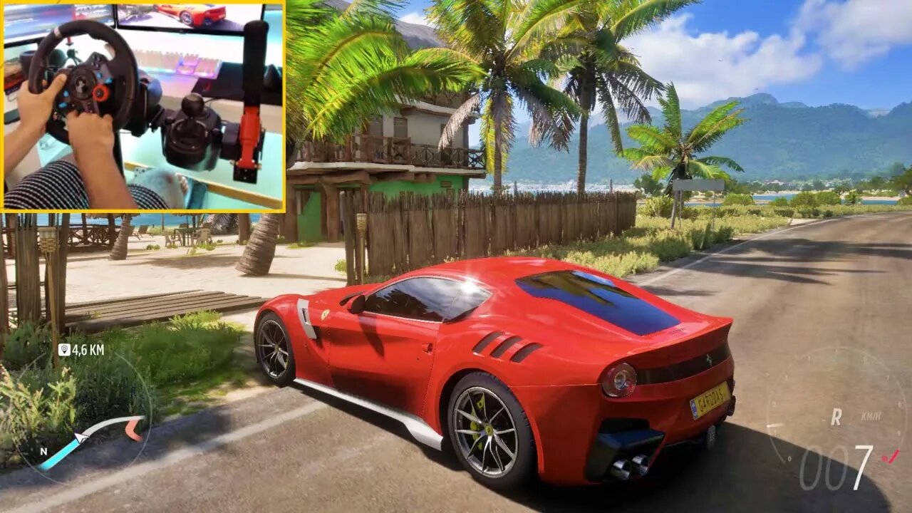 FERRARI F12TDF - FORZA HORIZON 5 WITH Steering Wheel + Shifter G29