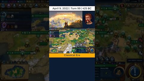 #oneturnadaychallenge #civ6 – Turn 99 - SERFDOM PLAN #shorts