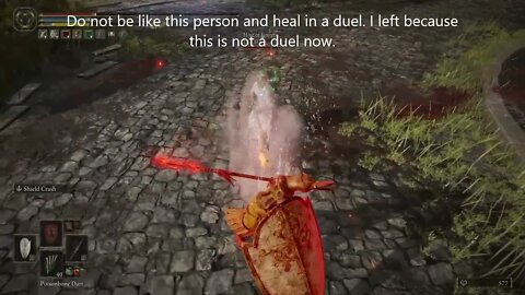 No Healing while you are in a Duel, Elden ring PVP