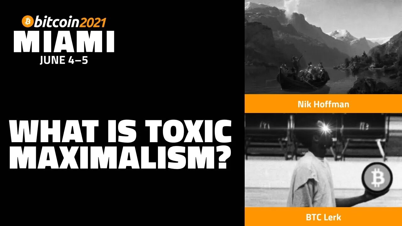 What is Bitcoin Toxic Maximalism? | Nik Hoffman & BTC Lerk | Bitcoin 2021 Clips
