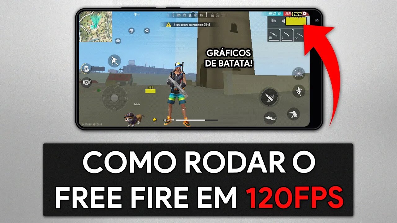 Como RODAR o FREE FIRE em 120FPS! | FAÇA SEU FREE FIRE PARAR DE TRAVAR!