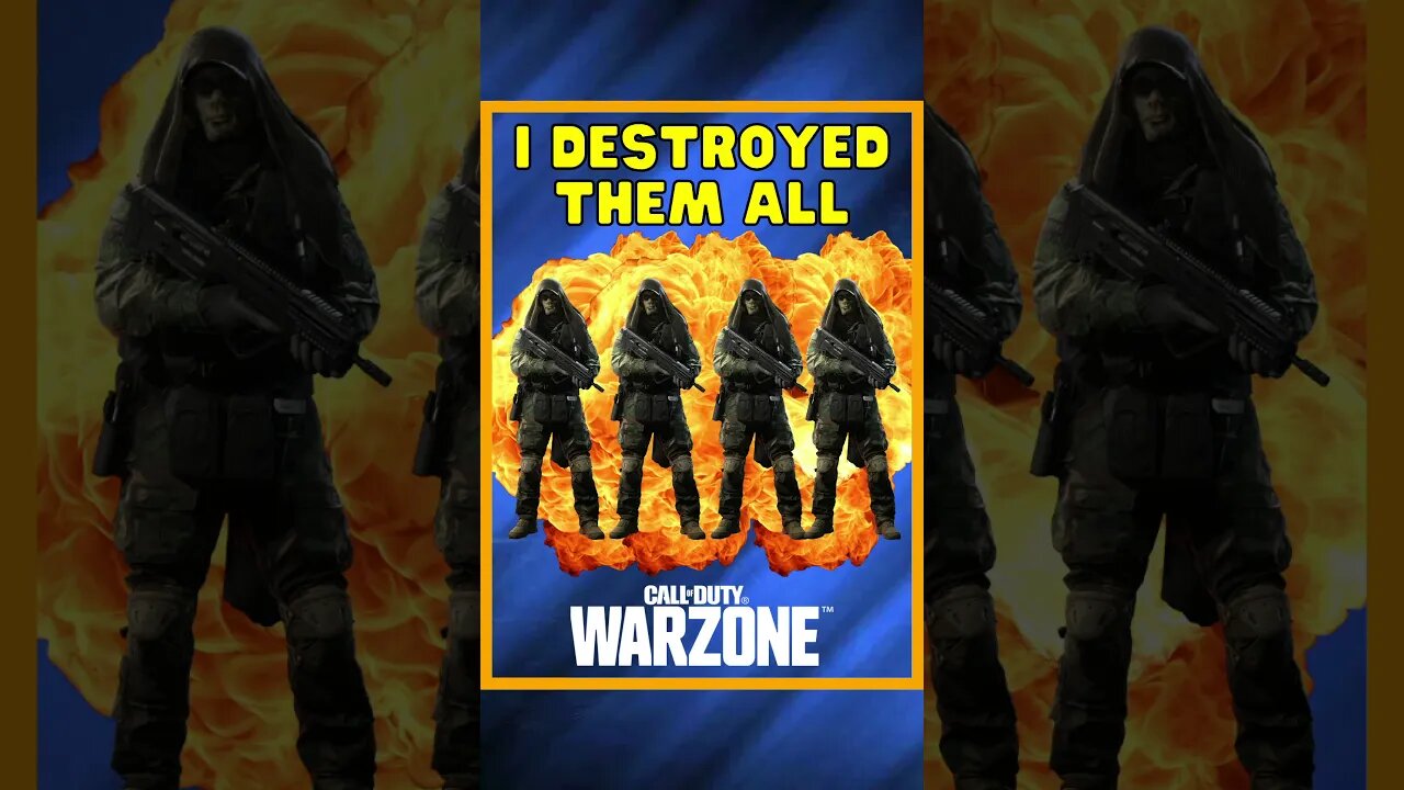 I Destroyed Them All 💀 | Warzone Shorts #shorts