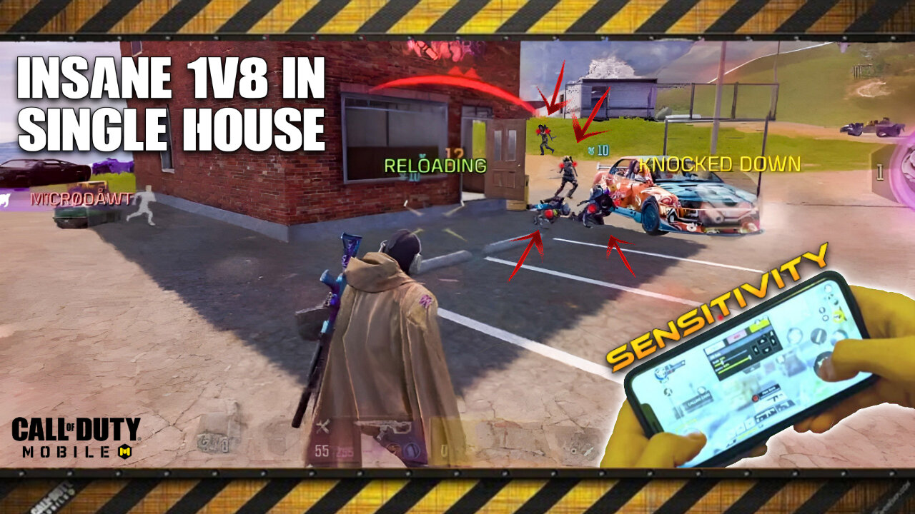 Intense 1V8 in Single House 🤯 Call of Duty Mobile | CODM BR