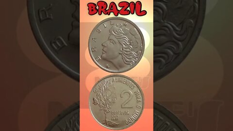 Brazil 2 Centavos 1977.#shorts #education #coinnotesz