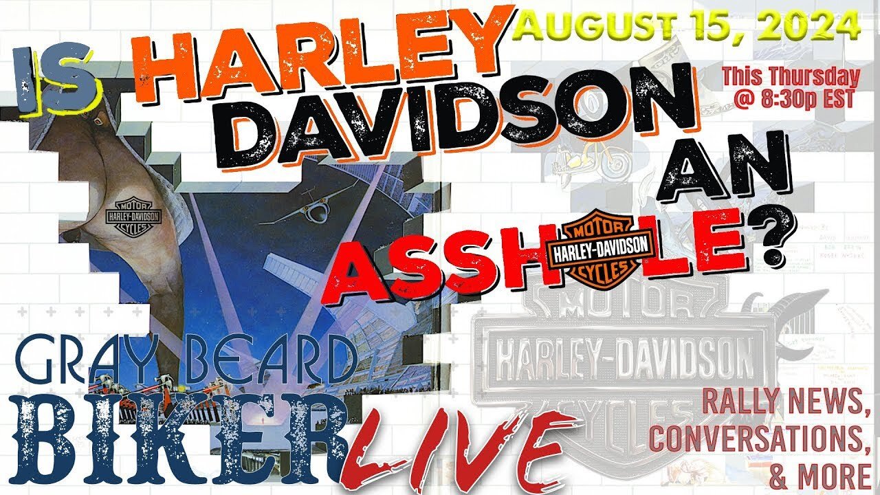 Harley Davidson The Stealership ? | Happenings & Rally News | Gray Beard Biker Live - 8/15 | #live