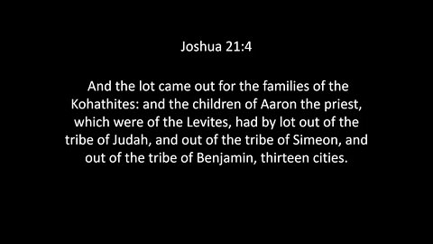 Joshua Chapter 21