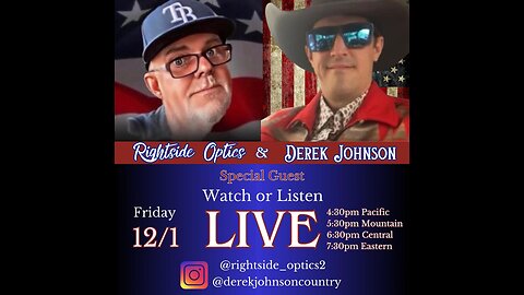 Live with Derek Johnson & Kellz 12-1-2023