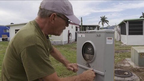 Trailers still without power after Hurricane Ian