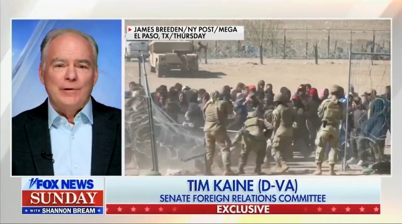 Sen Tim Kaine: Biden's Border Invasion Isn't An Invasion