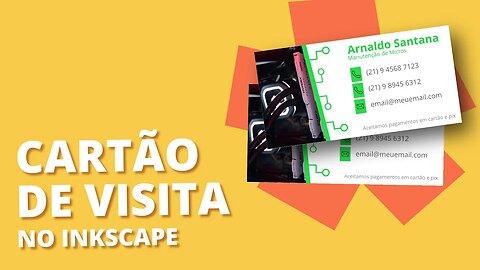 Como fazer um CARTÃO DE VISITA no Inkscape