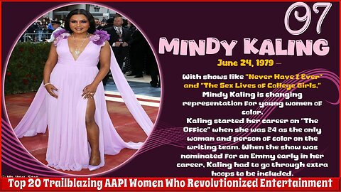 Mindy Kaling | Top 20 Trailblazing AAPI Women