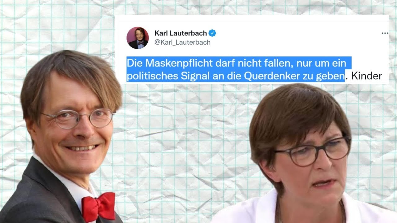 Es ist genug Herr Lauterbach! Diese Aussage muss zu ihrem Rücktritt führen!