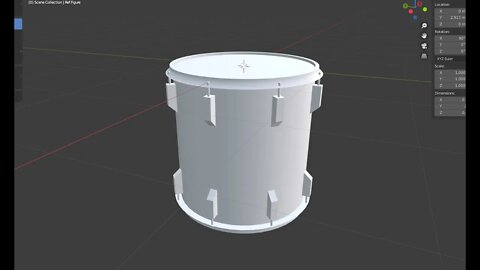 Make a drum in Blender 2.9